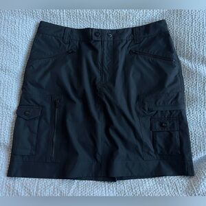 RLX Ralph Lauren Polo Golf Skirt 6 Athletic Cargo Pockets Black skort tennis